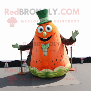 Oransje vannmelonmaskot...