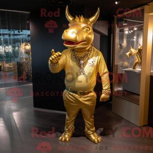 Maskottchen eines goldenen...