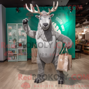 Maskotkarakter af en Silver...