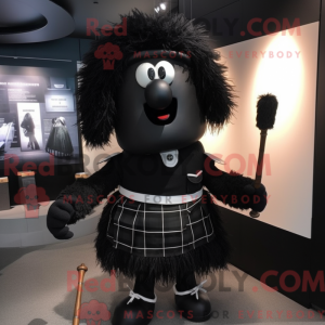 Mascot character of a Black...