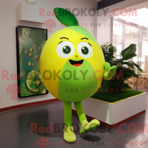 Maskot postava zeleného...