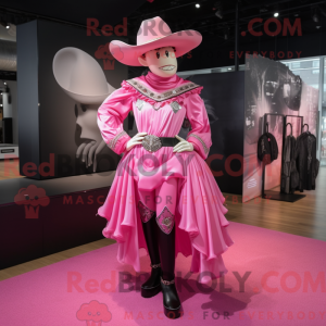 Mascot character of a Pink...
