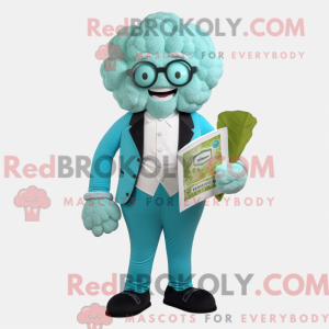 Mascot character of a Cyan...