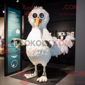 Maskot-karakter av en hvit...