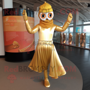 Gold Acrobat maskot...