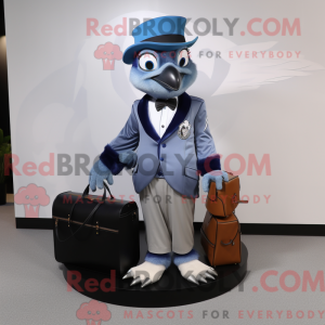Maskotkarakter z Gray Blue...