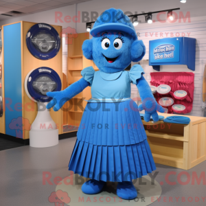 Mascot character of a Blue...