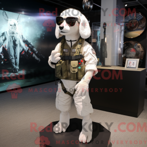 Mascot character of a White...