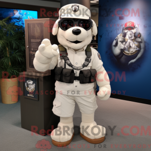 Mascot character of a White...