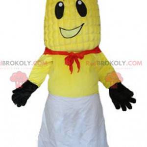 Mascotte d'épi de maïs en tenue cuisinier - Redbrokoly.com