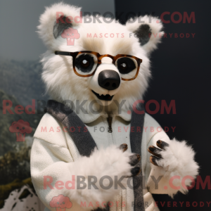 Mascot character of a White...
