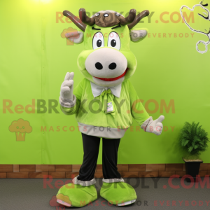 Postava maskota Lime Green...