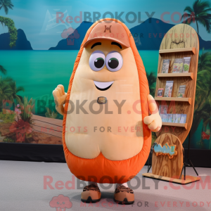 Mascot character of a Peach...
