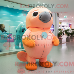 Mascot character of a Peach...