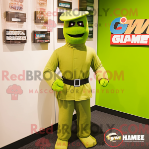 Mascot character of a Lime...
