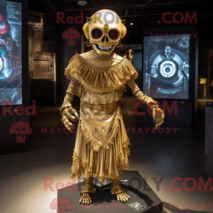 Maskottchen eines goldenen...