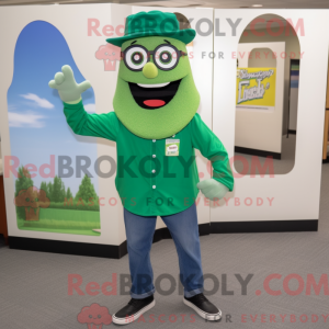 Mascot character of a Green...