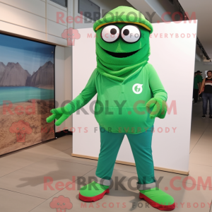 Mascot character of a Green...