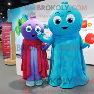 Mascot character of a Cyan...