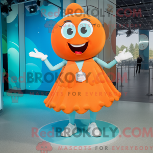 Mascot character of a Cyan...