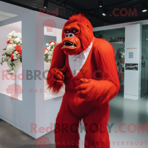 Mascot character of a Red...