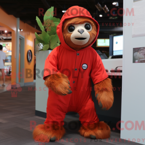 Mascot character of a Red...
