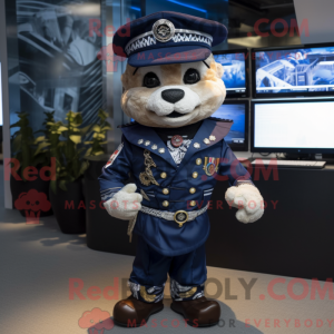 Mascot character of a Navy...
