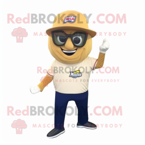 Beige Nachos maskot kostume...