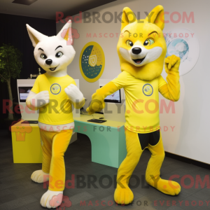 Mascot karakter van een...