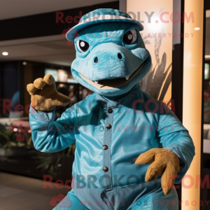 Maskotfigur af en turkis...