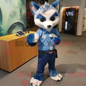 Maskot karaktär av en Blue...