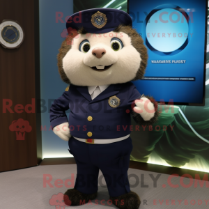Mascot character of a Navy...