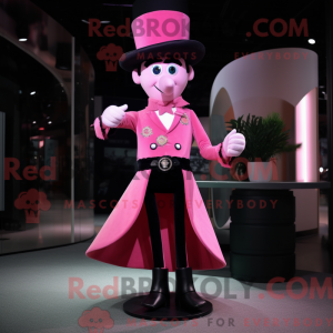 Maskotfigur af en Pink Ring...