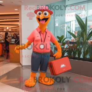 Mascottefiguur van een...