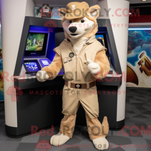 Mascottefiguur van een...