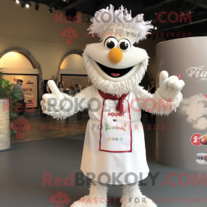 Mascot character of a White...