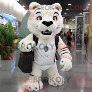 Mascot character of a White...