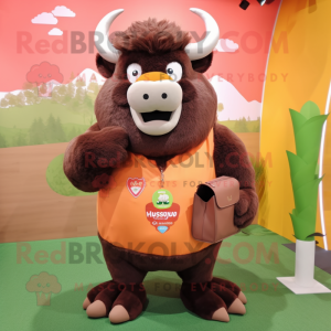 Peach Bison mascotte...