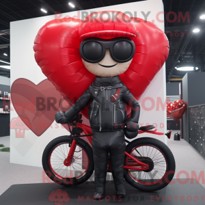 Mascot karakter van rode...
