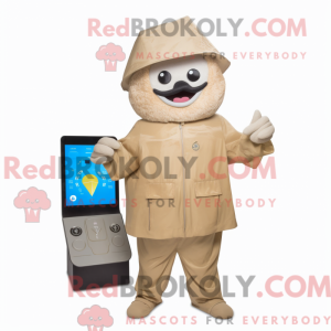 Mascot karakter van een...
