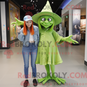 Mascot character of a Lime...