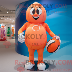 Mascot character of a Peach...