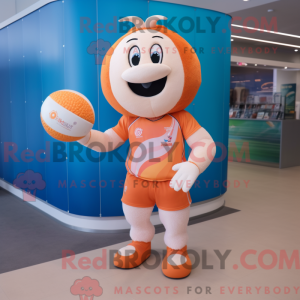 Mascot character of a Peach...