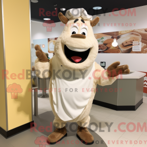 Mascot character of a Cream...