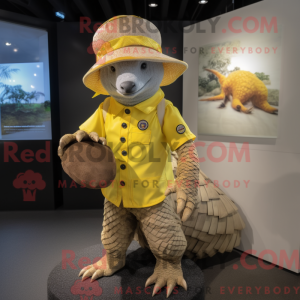 Maskottchen eines gelben...