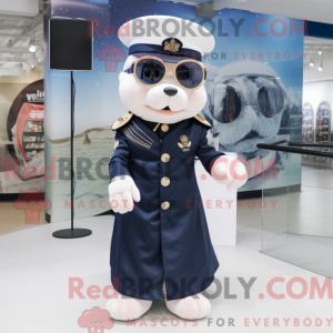 Mascot character of a Navy...