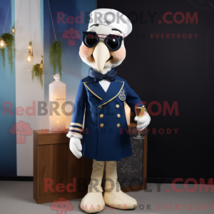 Mascot character of a Navy...