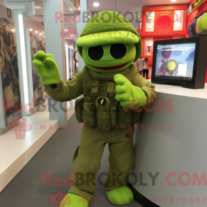 Mascot character of a Lime...