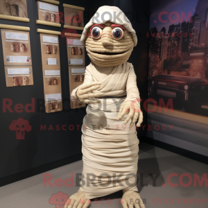 Maskot postava mumie...