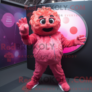 Mascot character of a Pink...